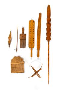A Group of Weaving Tools