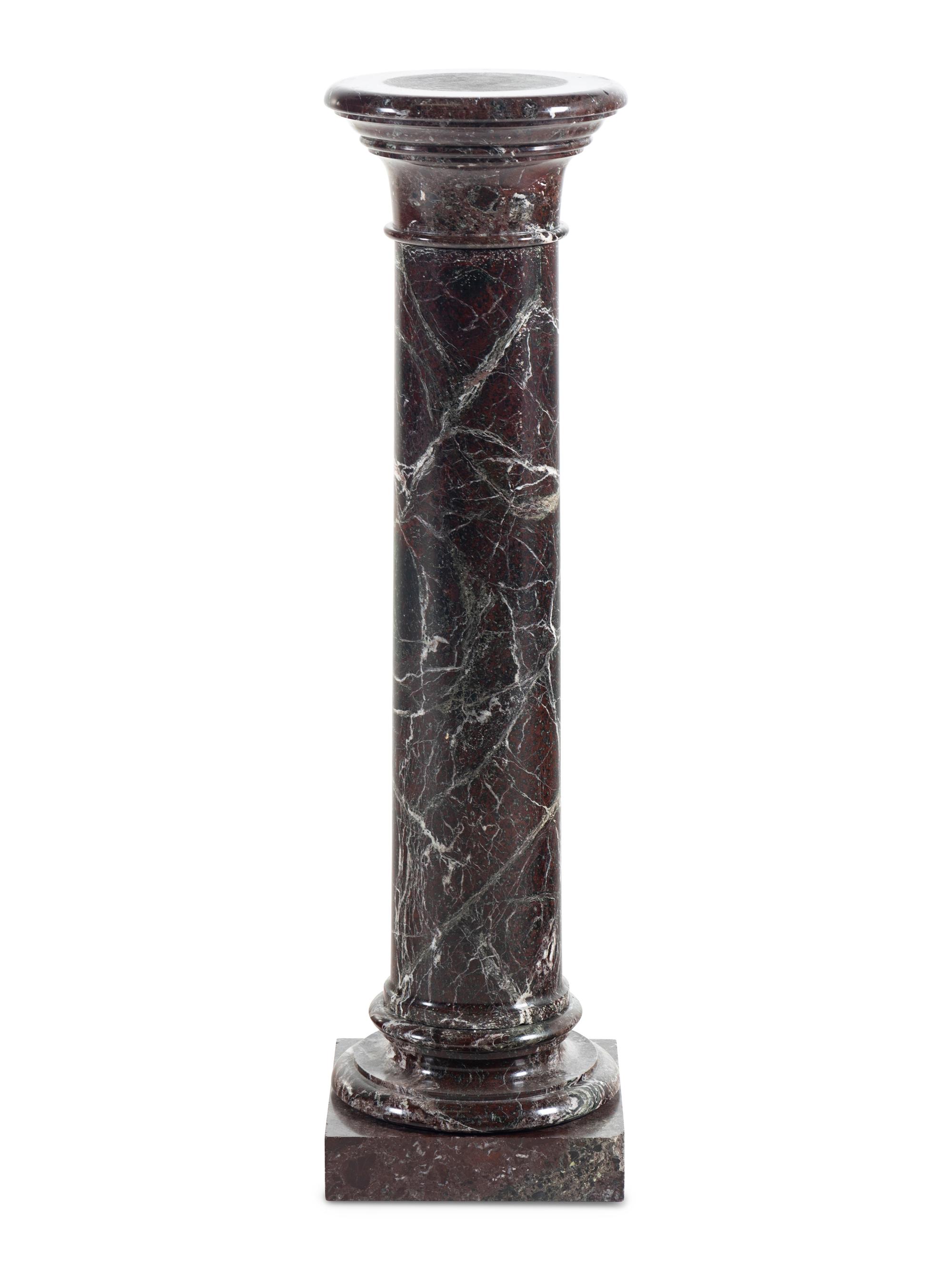 A Continental Marble Pedestal