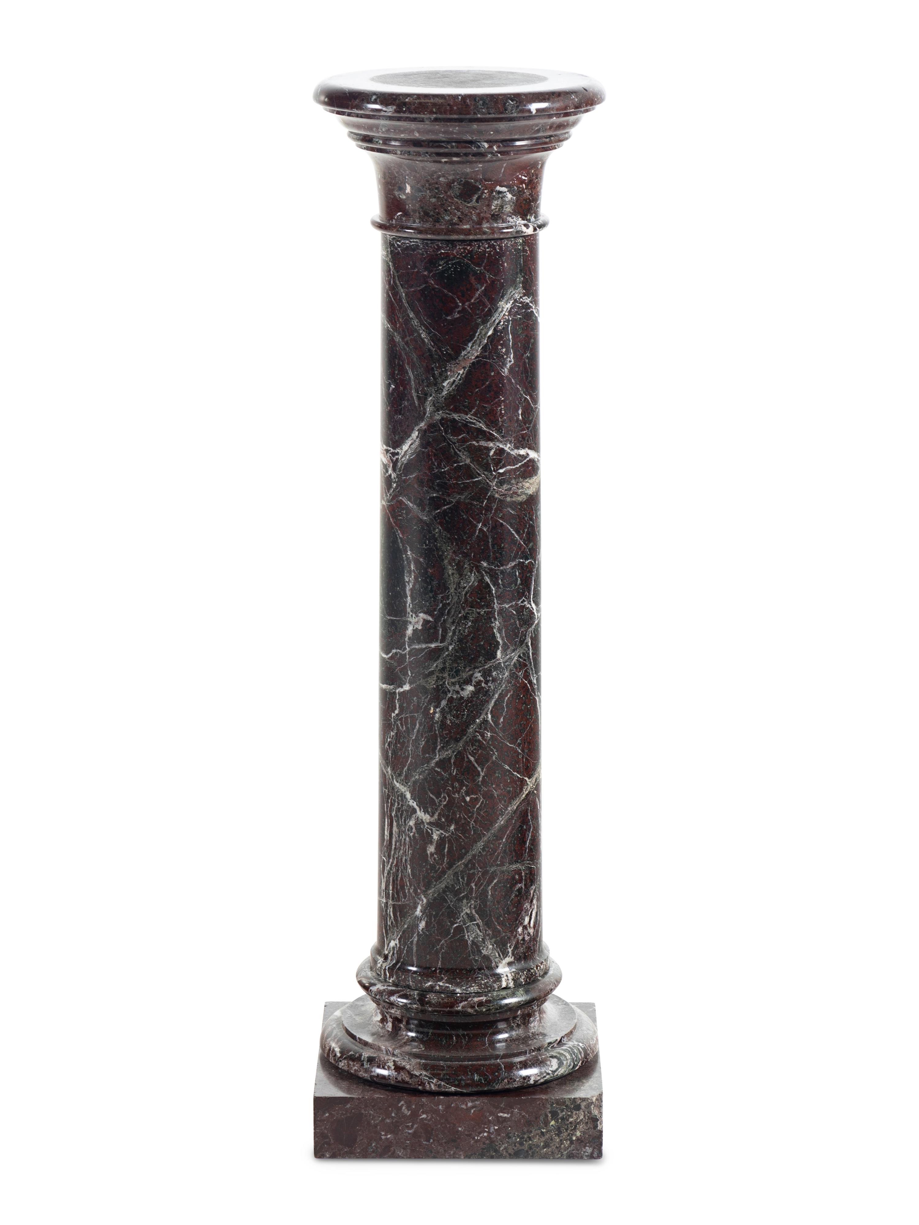 A Continental Marble Pedestal