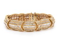 DIAMOND AND YELLOW GOLD BRACELET