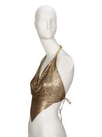 Whiting & Davis, Metal Mesh Halter Top