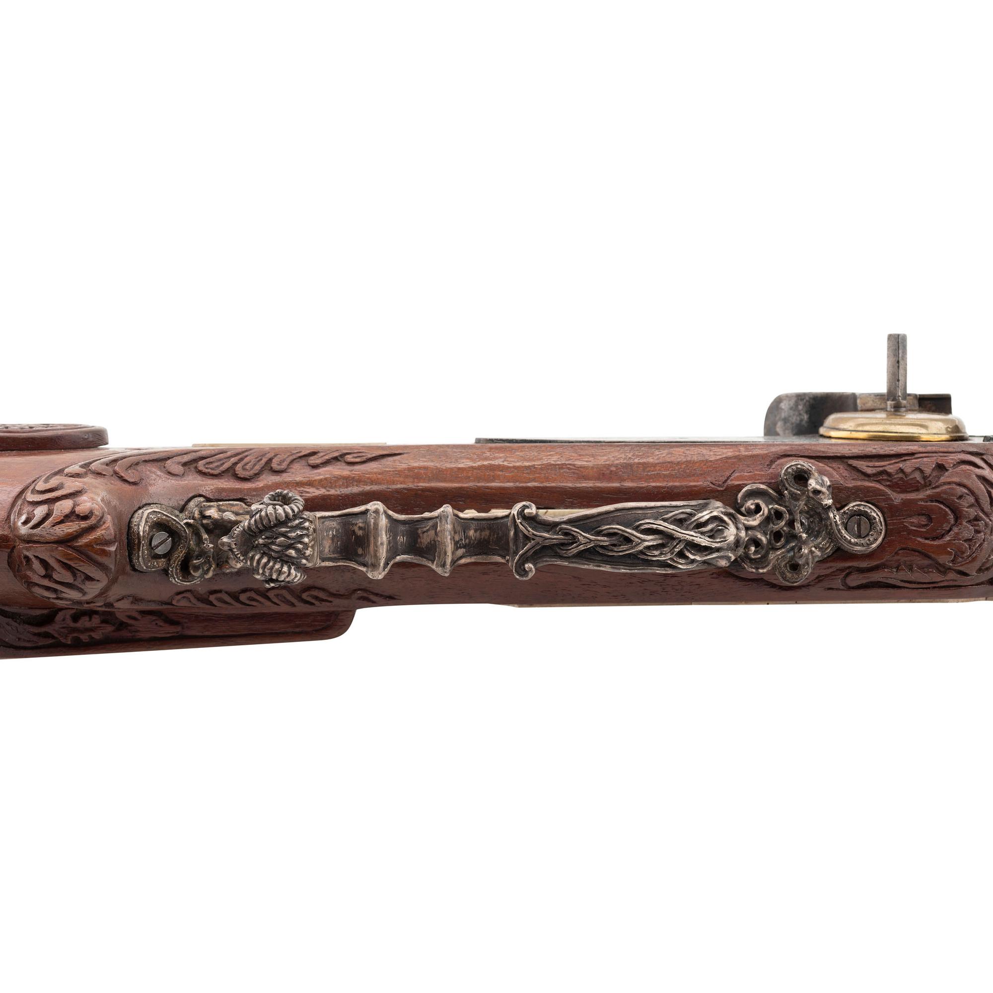 Contemporary Schwabian Wheellock Rifle in the Style of Johann Michael Maucher by John B. Derrick (American, b.1936)
