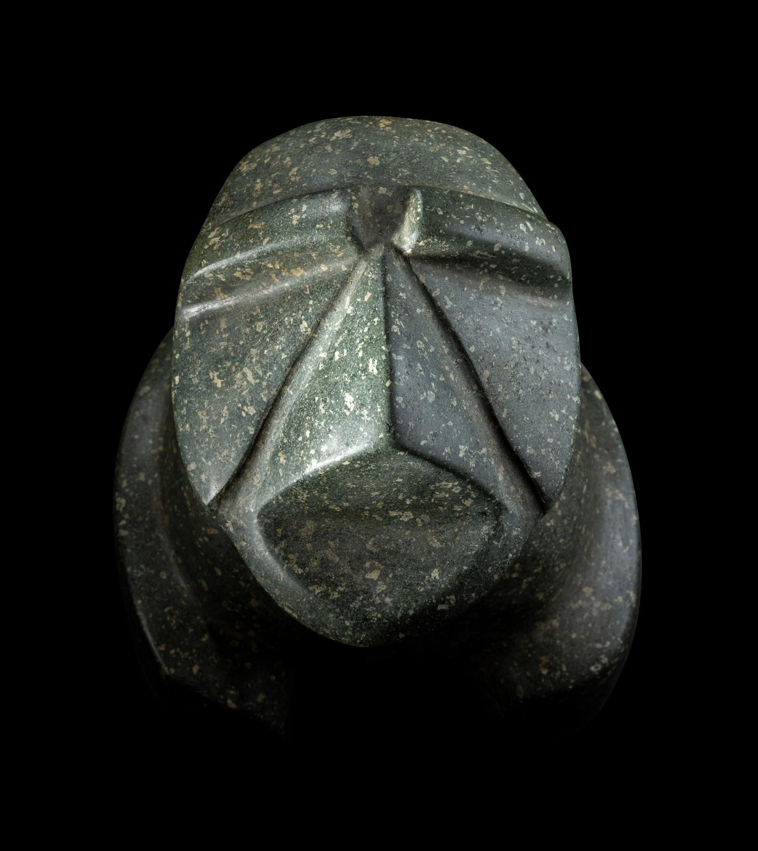 A Mezcala Metadiorite Seated Stargazer