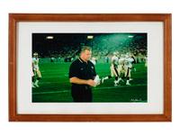 A Group of FIve Photographs of Mike Ditka Coaching Formerly Displayed at Mike Ditka’s Restaurant