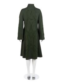 Chado Ralph Rucci Green Cashmere Coat, 1990-2000s