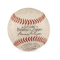 A 1965 St. Louis Cardinals Team Signed Autograph Baseball (Beckett Authentication Services)