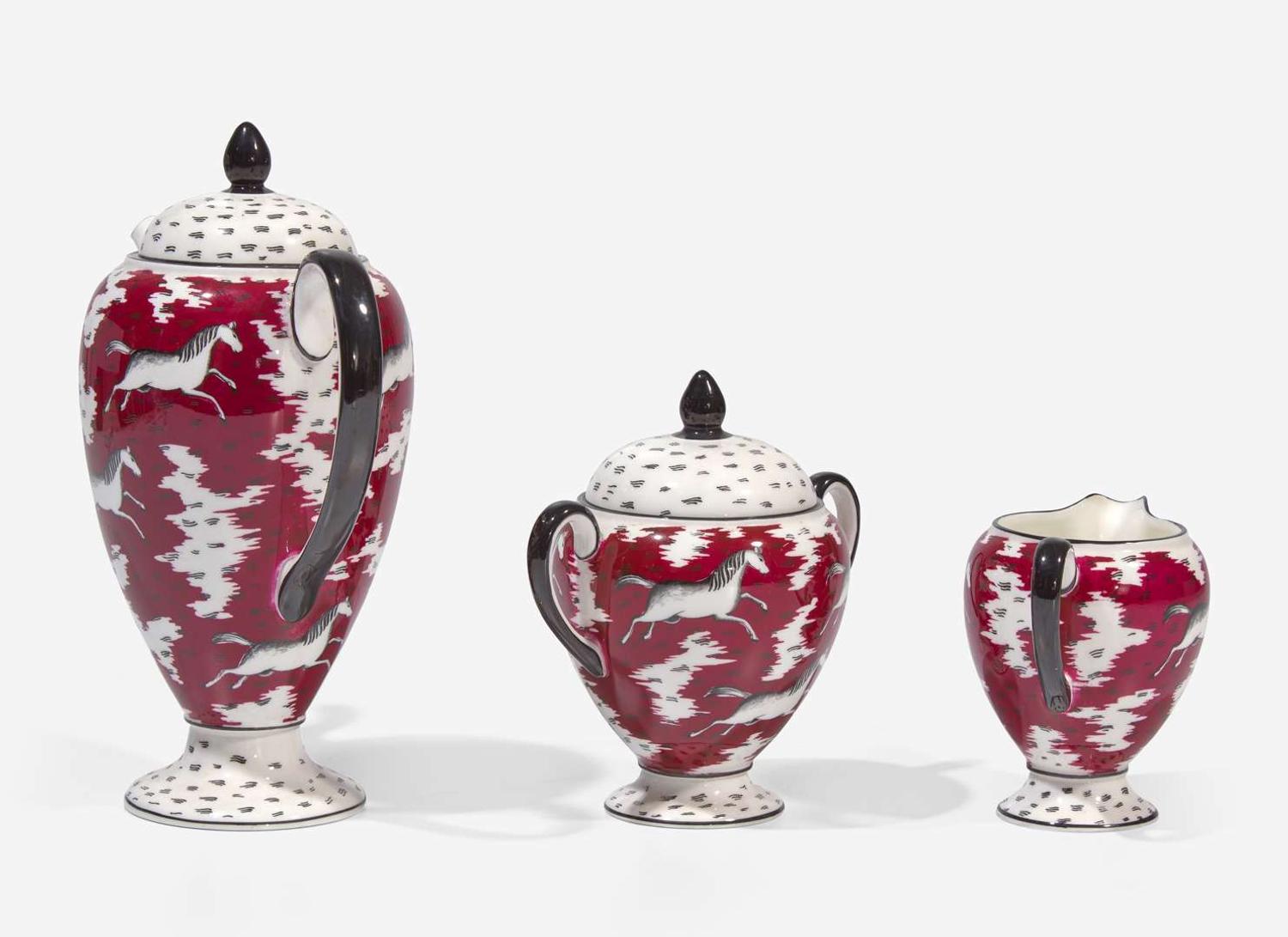 A Wedgwood "Persian Ponies" Coffee Service, UK, circa 1935