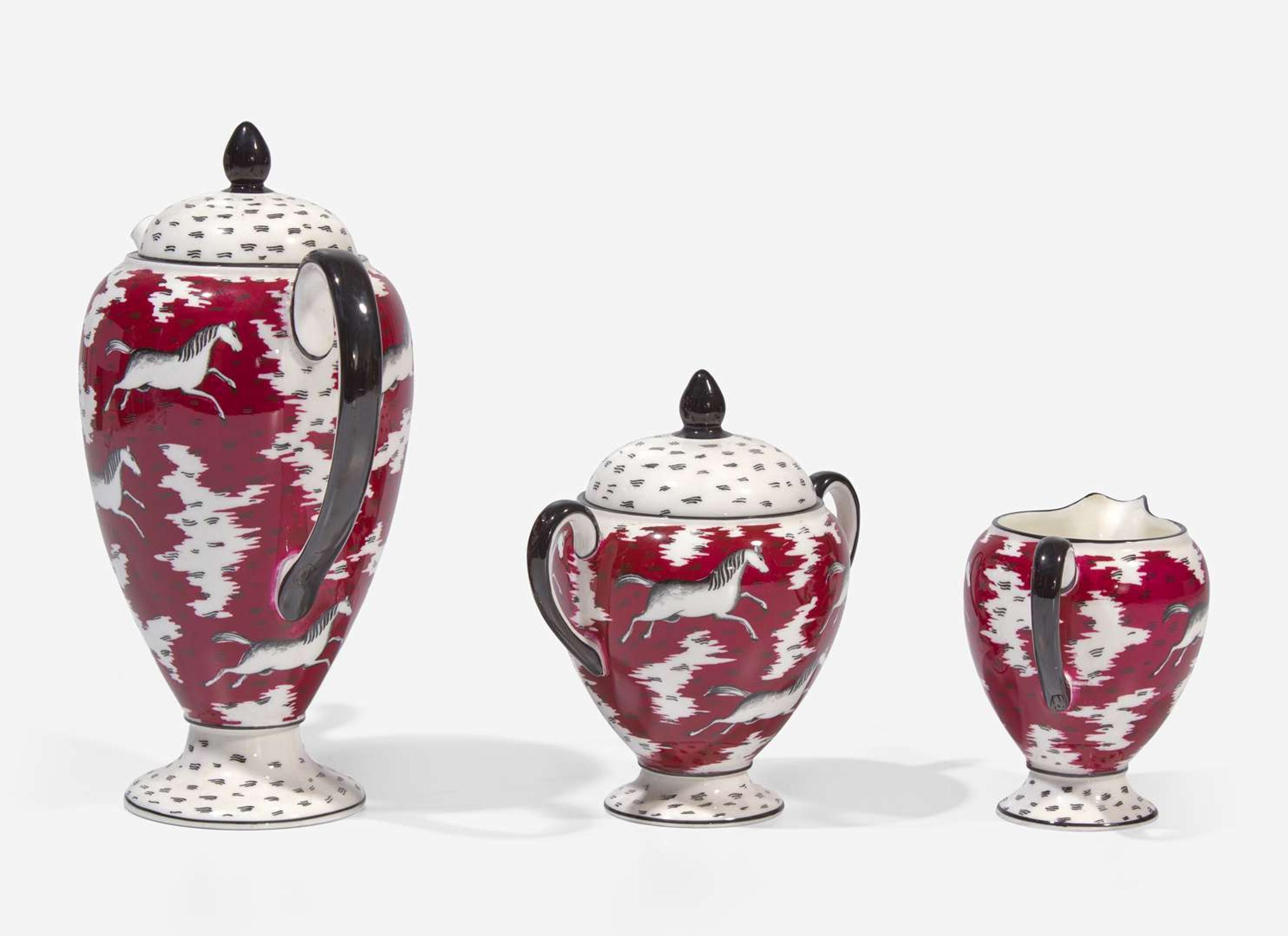 A Wedgwood "Persian Ponies" Coffee Service, UK, circa 1935