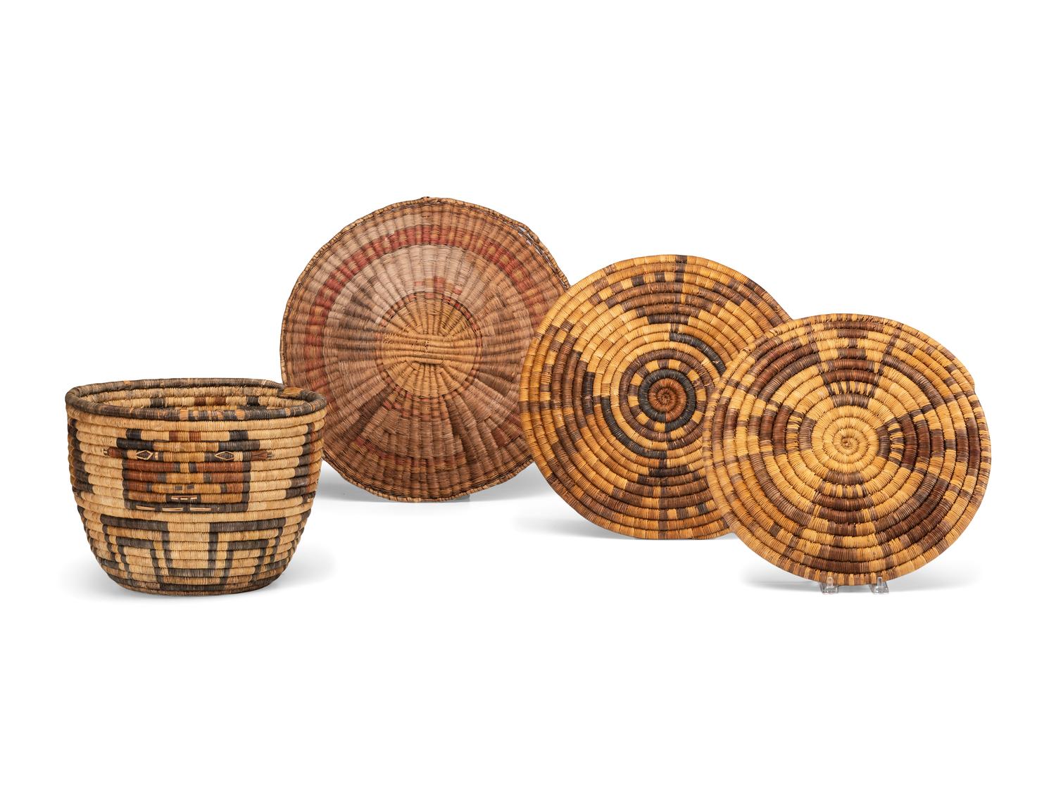 Hopi Second and Third Mesa Baskets