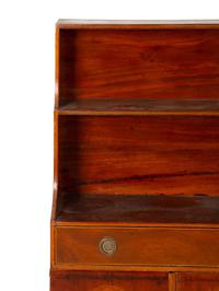 A Pair of George III Style Inlaid Mahogany Waterfall Bookcases — 19th/20th Century