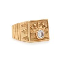 YELLOW GOLD AND DIAMOND RING