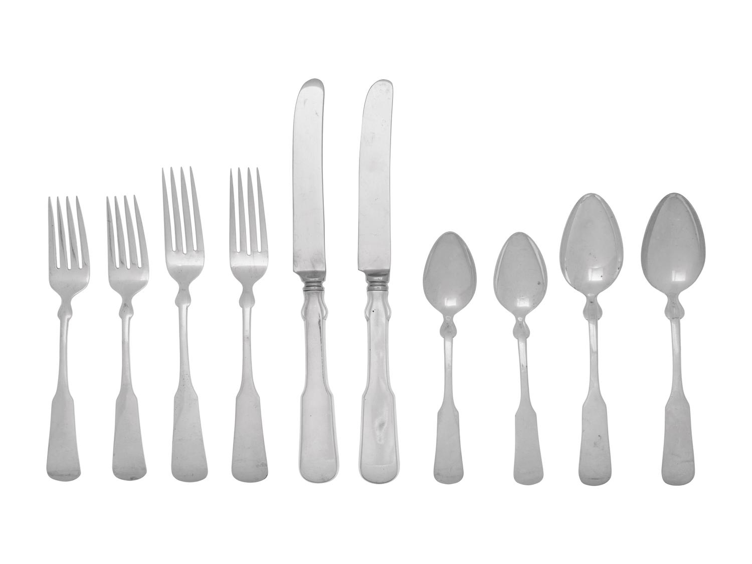 An American Silver Flatware Service