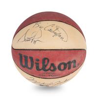 A 1993 Chicago Bulls Signed Autotgraph Basketball Featuring Michael Jordan (Beckett Authentication Services Letter),