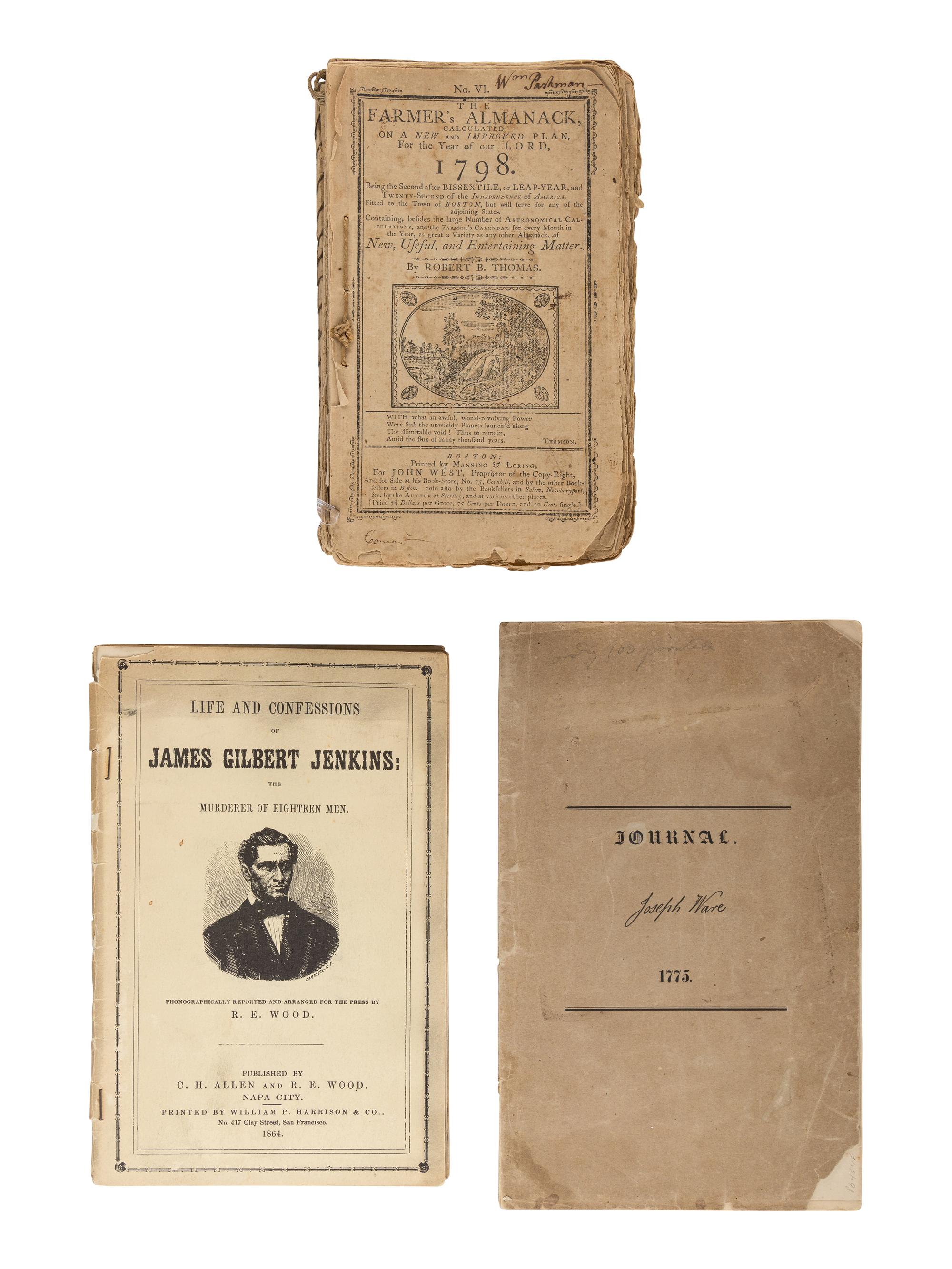 [AMERICANA]. A group of 22 works relating to late-18th through early-20th-century American history, including: