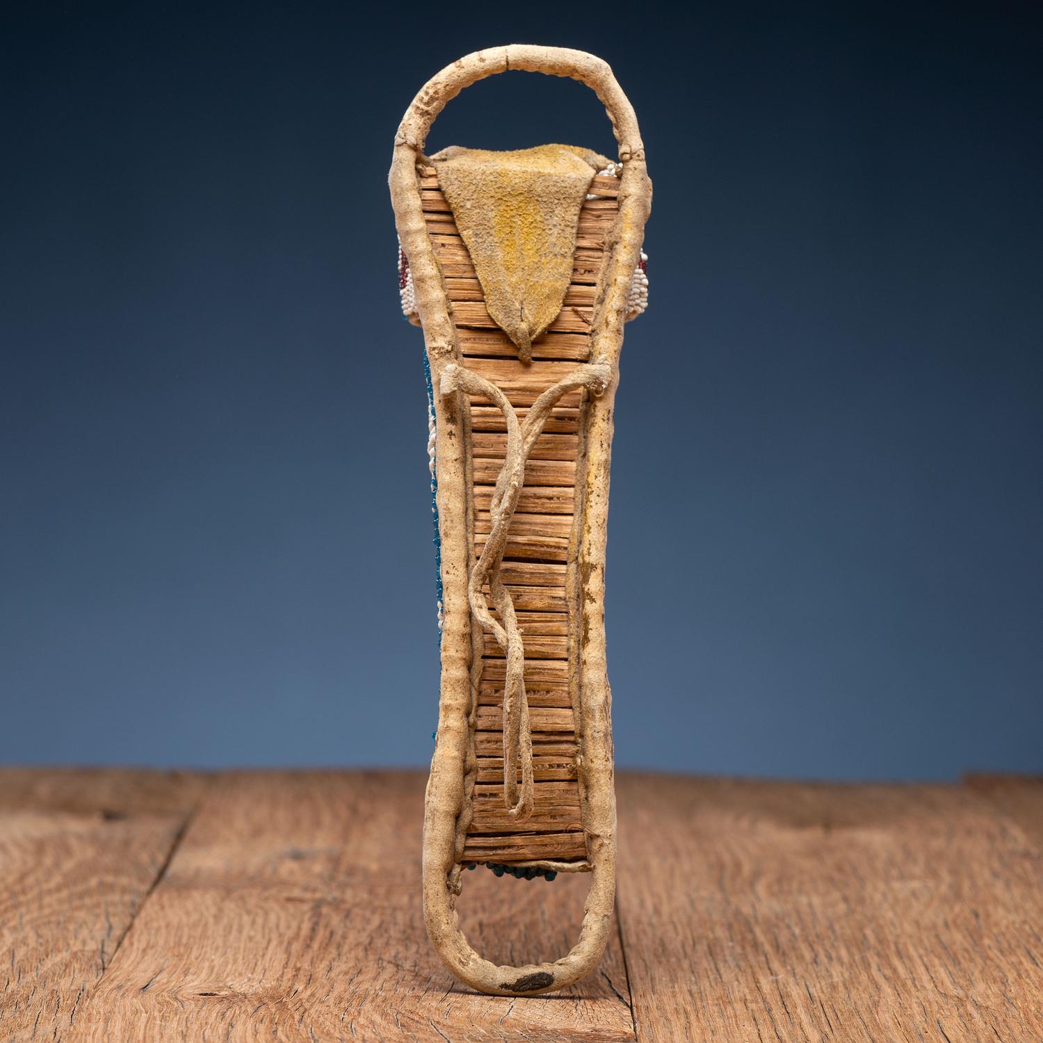 Apache Beaded Toy Doll Cradle, with Doll