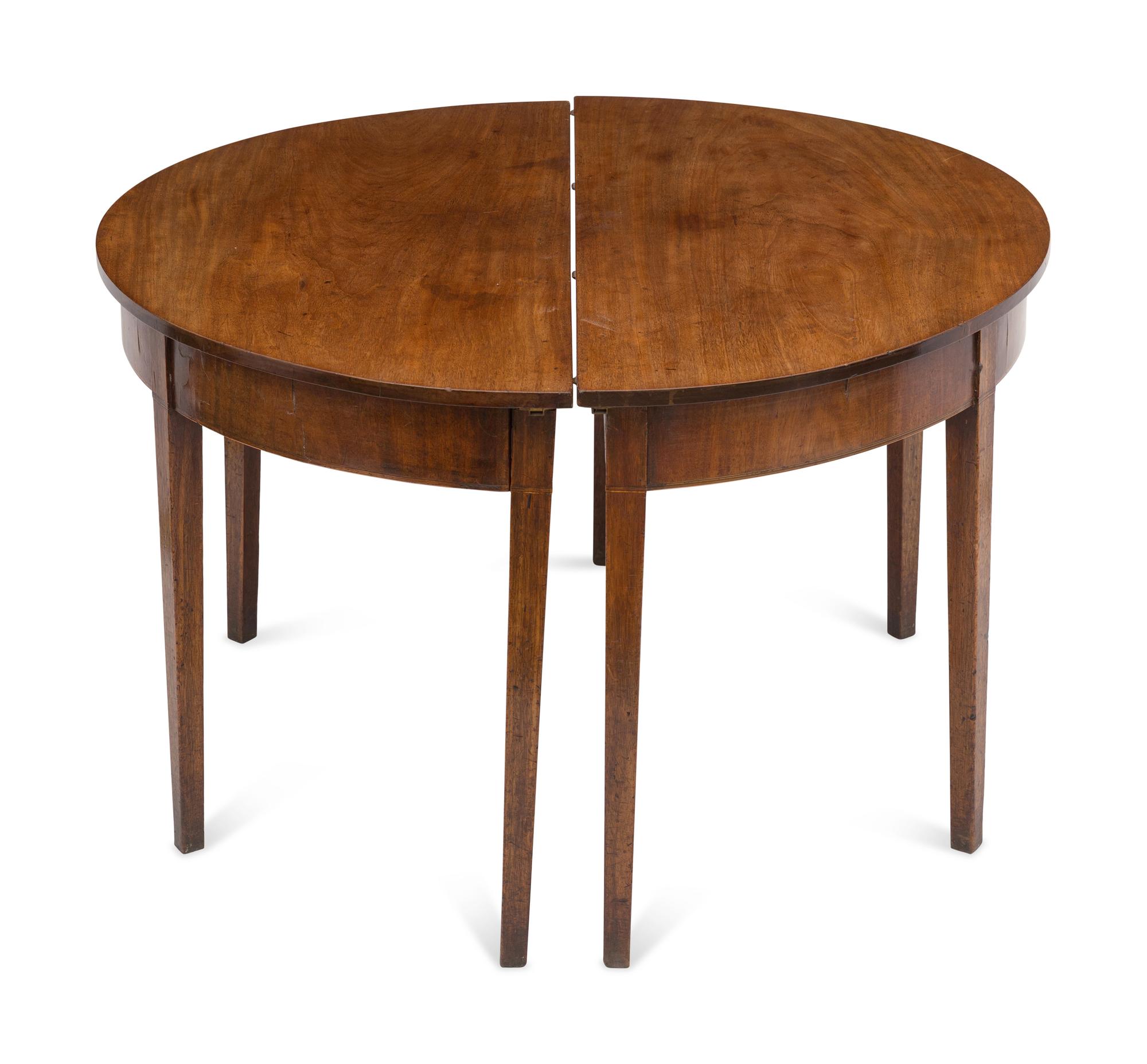 A George III Mahogany Gate-Leg Dining Table