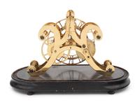 An English Brass Skeleton Clock