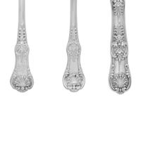 An Assembled King's Pattern Silver Luncheon Flatware Service