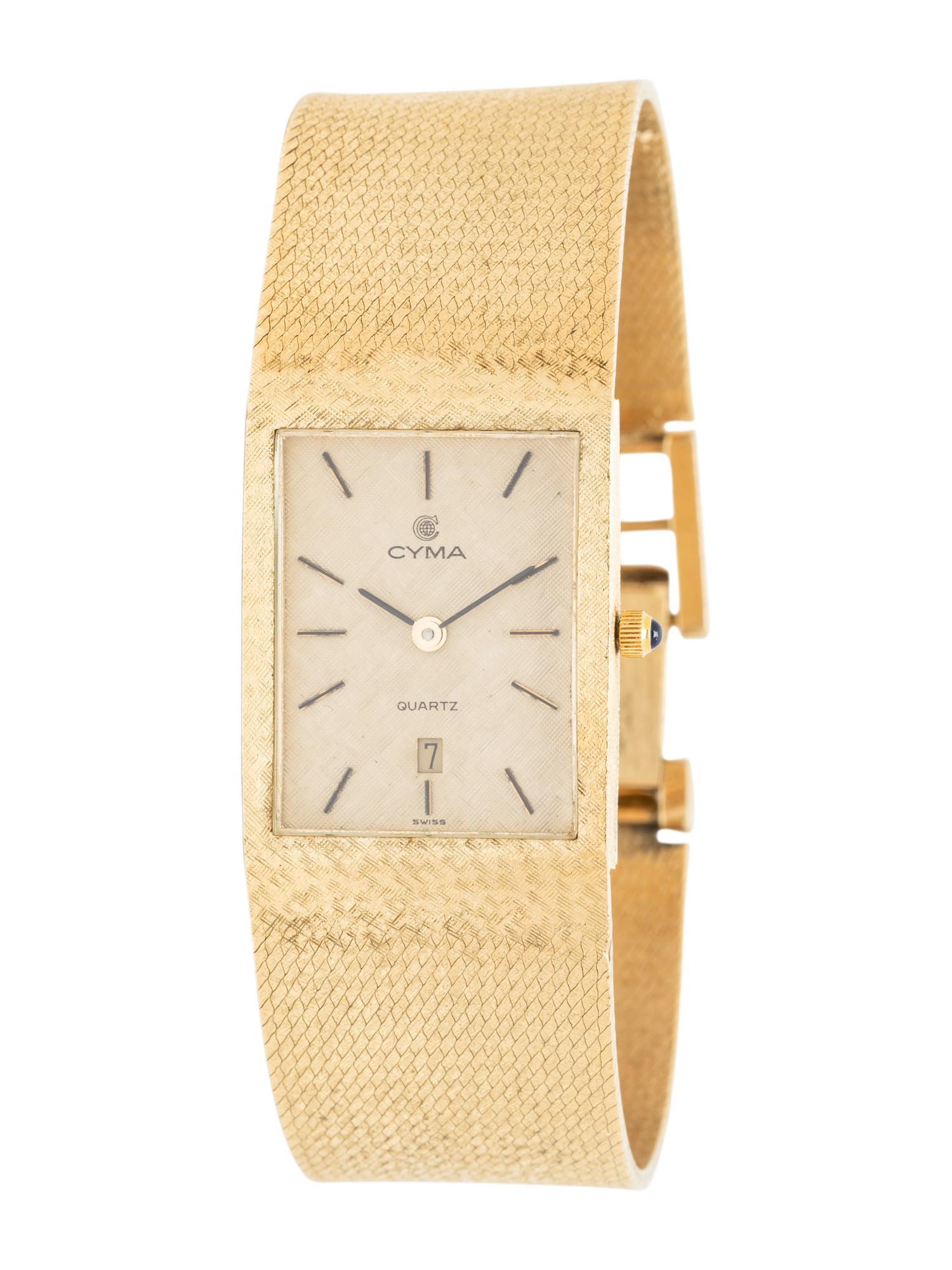 CYMA, 14K YELLOW GOLD WATCH
