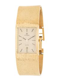 CYMA, 14K YELLOW GOLD WATCH
