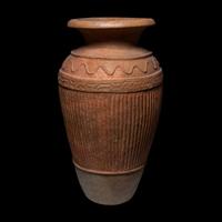 An Etruscan Red-Ware Impasto Pithos with Stamped Frieze