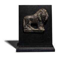 A Roman Bronze Lion Applique