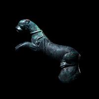 A Roman Bronze Panther Applique