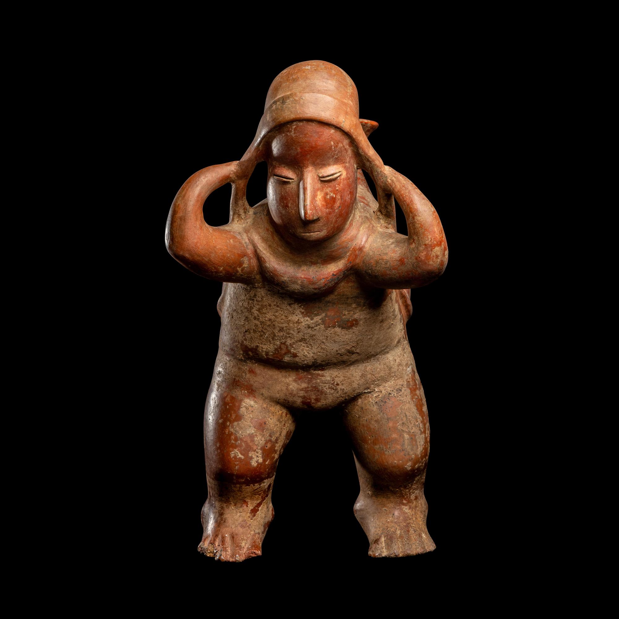 A Colima Terracotta Cup Bearer