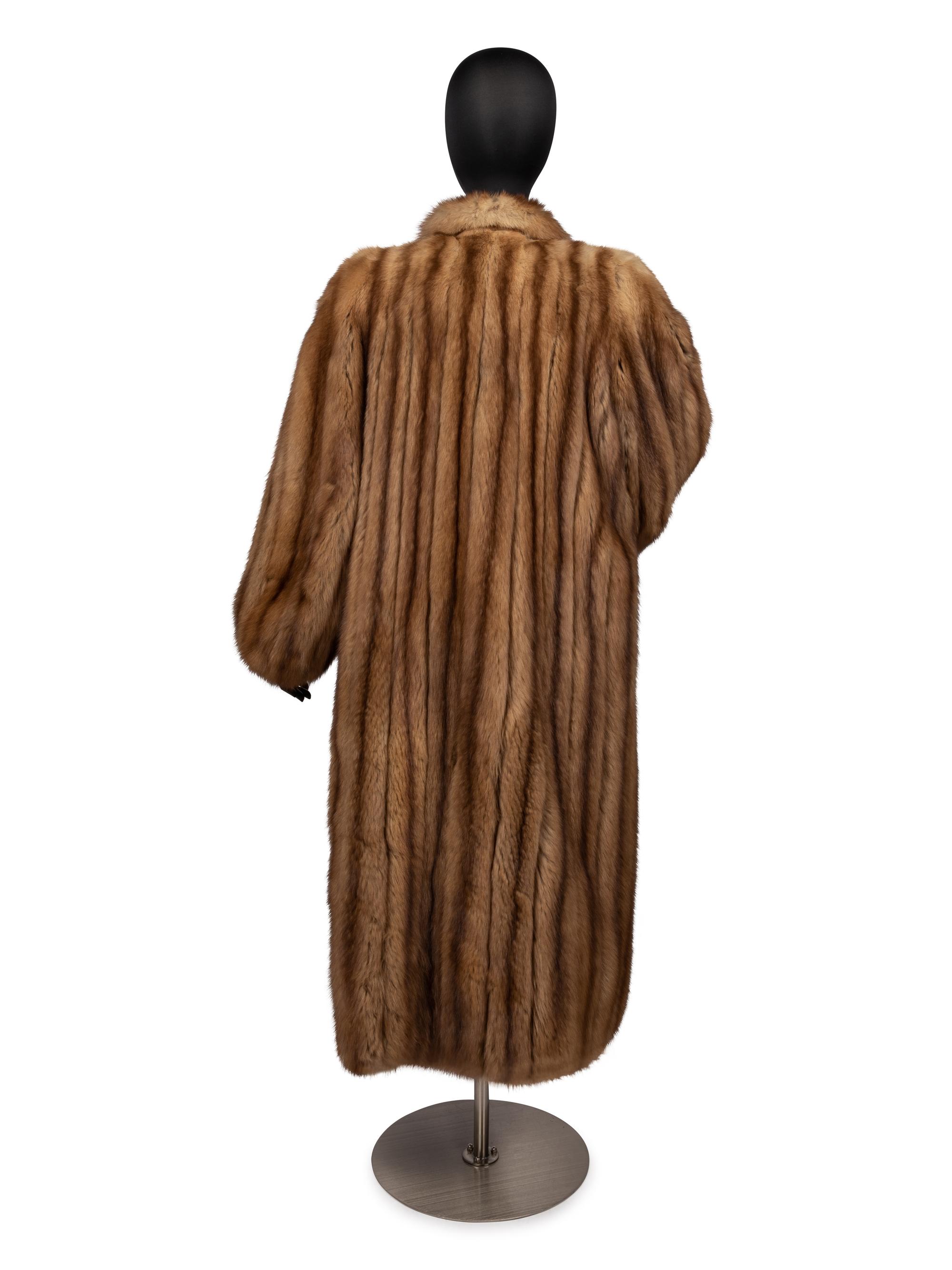 Golden Sable Fur Coat, 1990-2000s
