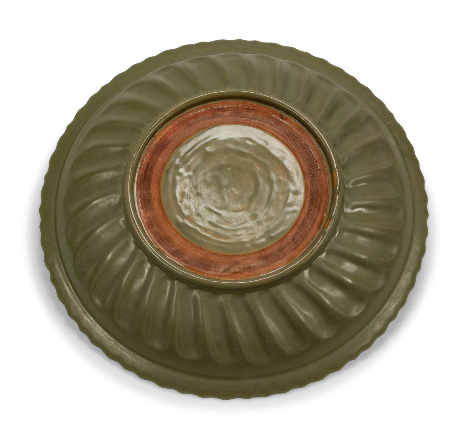 A Large Celadon Glazed Porcelain Bowl