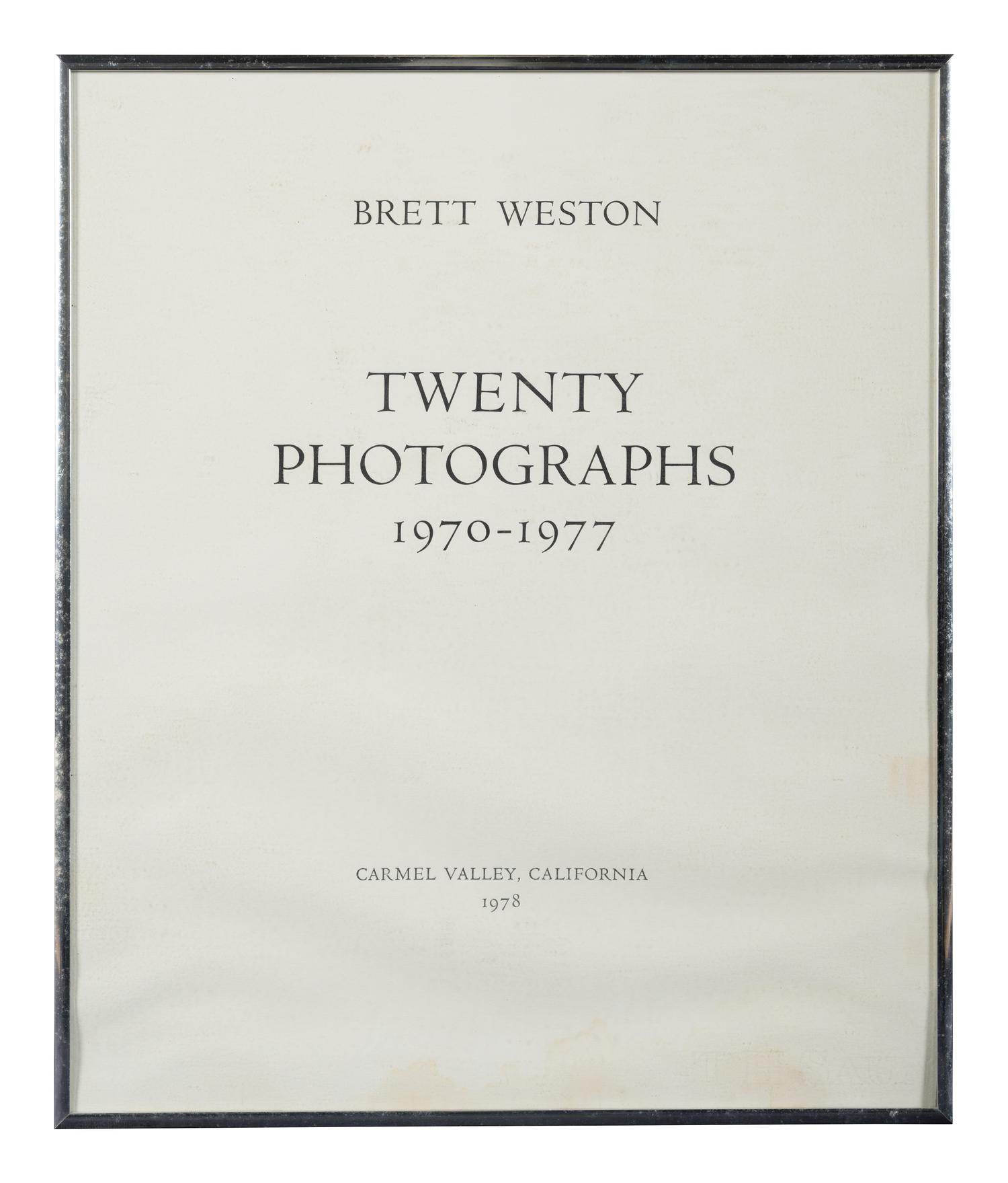 Twenty Photographs 1970-1977 (complete portfolio with original linen case)