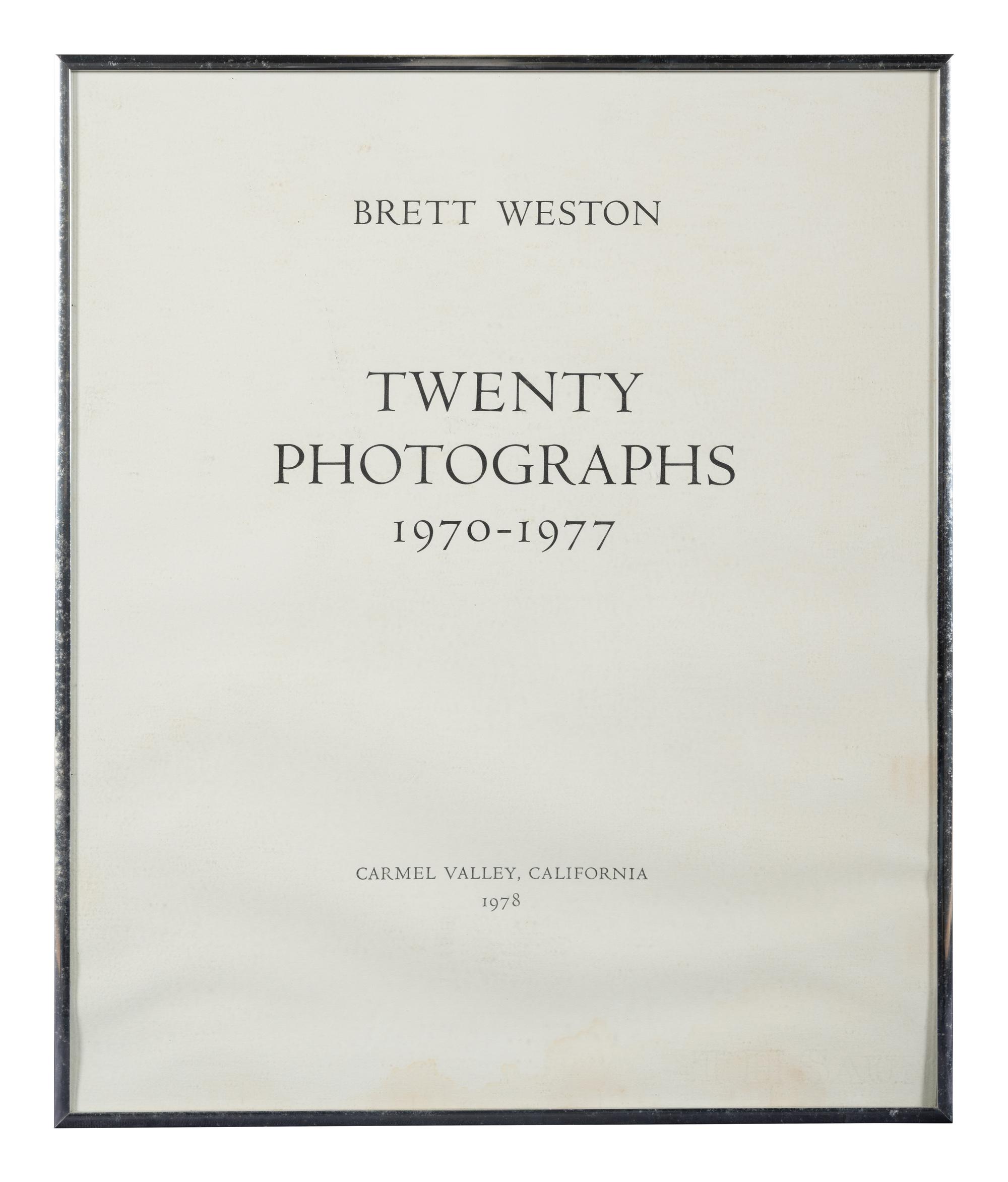 Twenty Photographs 1970-1977 (complete portfolio with original linen case)
