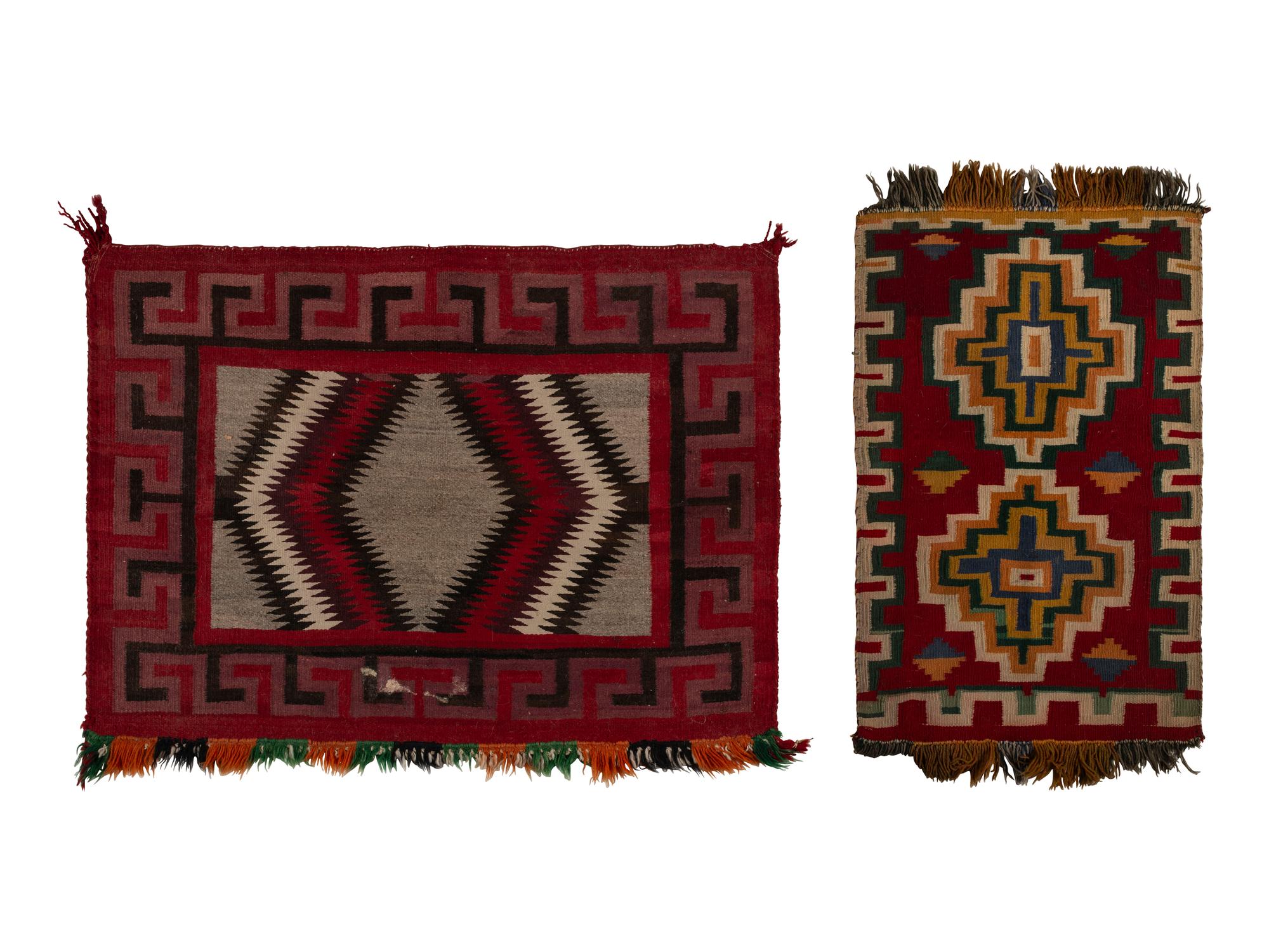 Navajo Germantown Sampler and Sunday Saddle Blanket Weaving / Rugs
