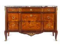 A Louis XVI Style Gilt-Bronze-Mounted Marquetry Commode — EARLY 20TH CENTURY