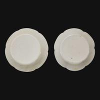 An associated pair of Chinese whiteware floriform dishes Song dynasty