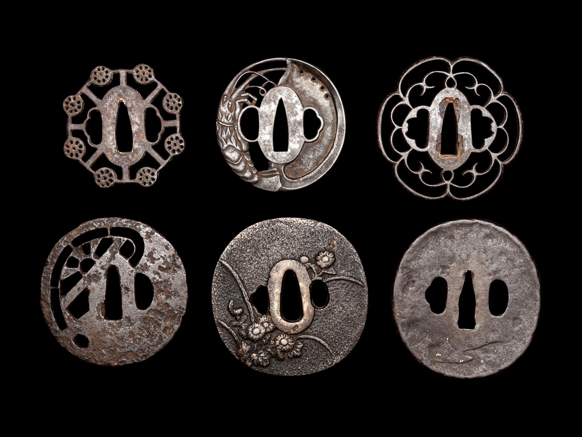 Six Iron Tsuba