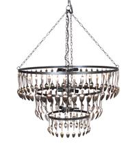 A Brocante Three-Tier Chandelier Height 24 inches. — JOSE ESTEVES