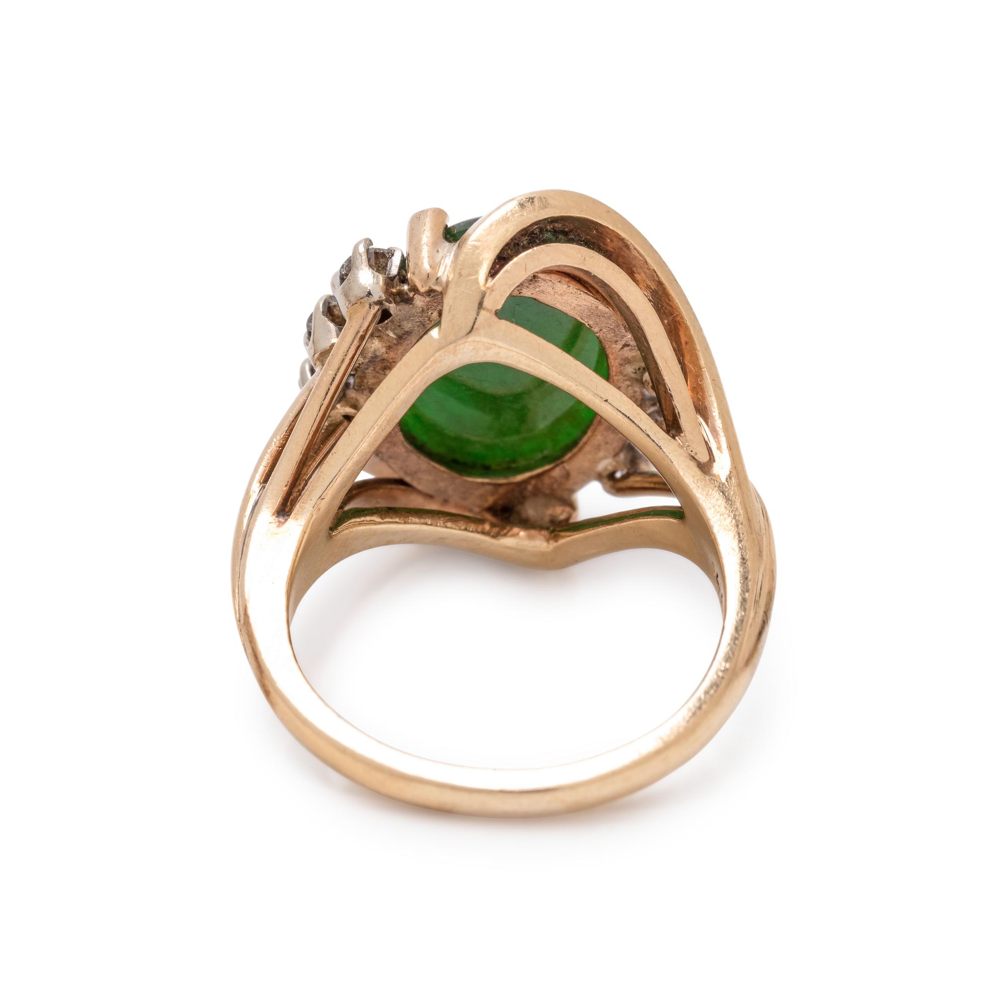 JADE AND DIAMOND RING