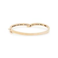 YELLOW GOLD, DIAMOND AND SAPPHIRE BANGLE BRACELET