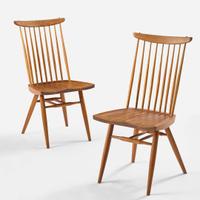 George Nakashima Pair of "New" Chairs, New Hope, Pennsylvania, 1958
