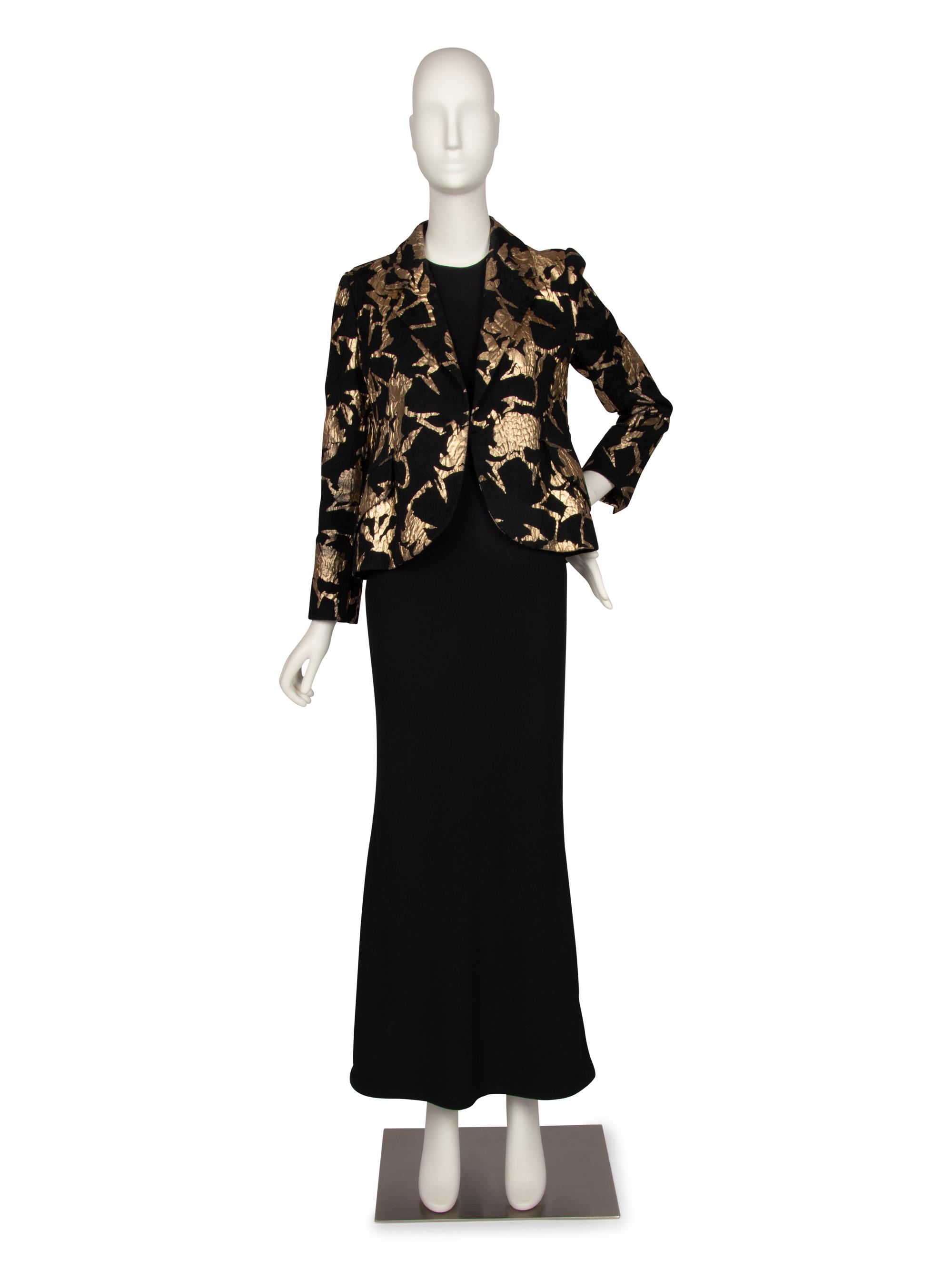 Christian Dior Haute Couture Gold and Black Dress and Jacket, Spring/Summer 2006