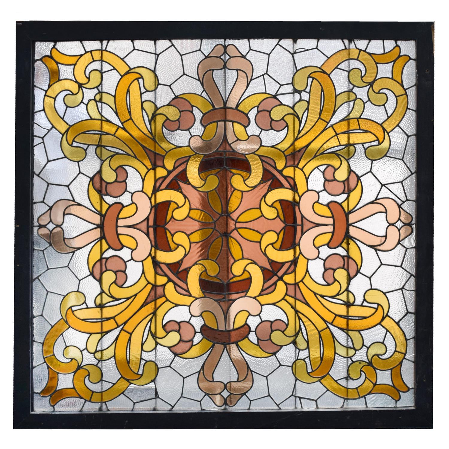 A Leaded Glass Window, Manner of Sullivan, United States, 20th Century, — United States, 20th Century