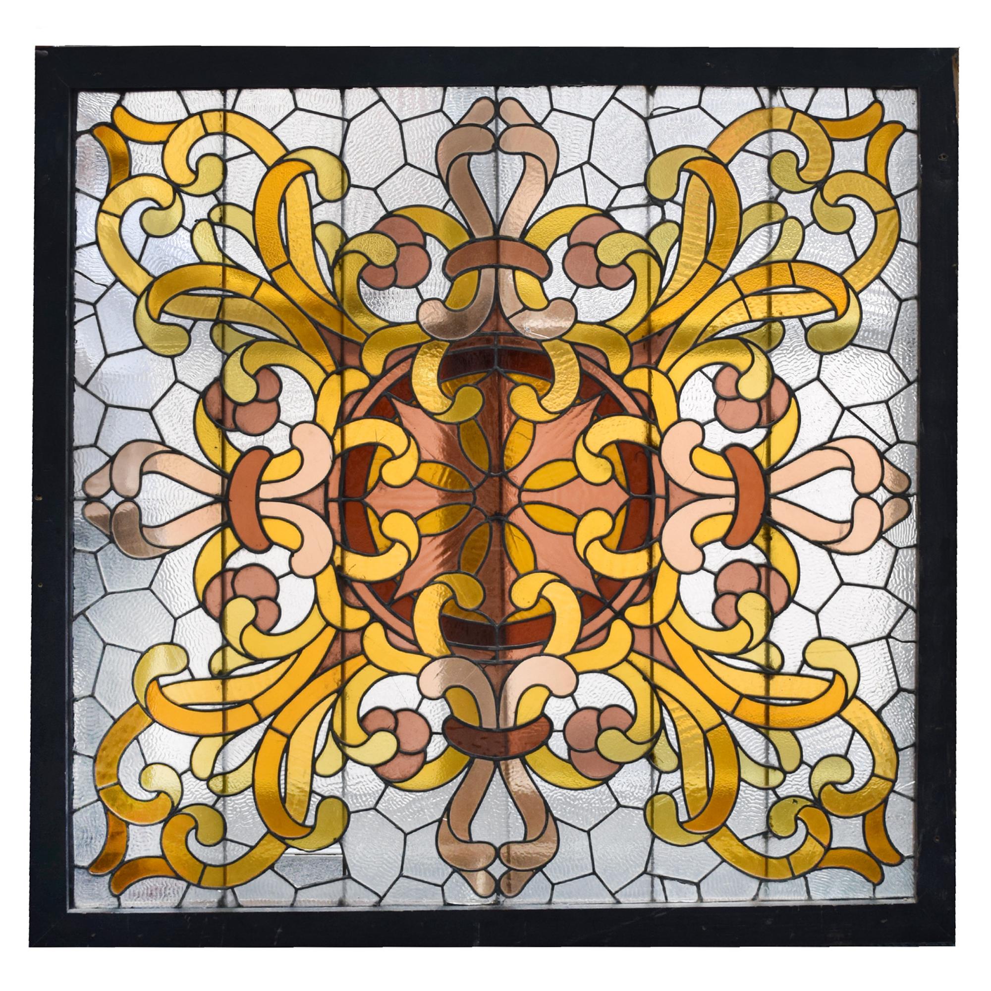 A Leaded Glass Window, Manner of Sullivan, United States, 20th Century, — United States, 20th Century