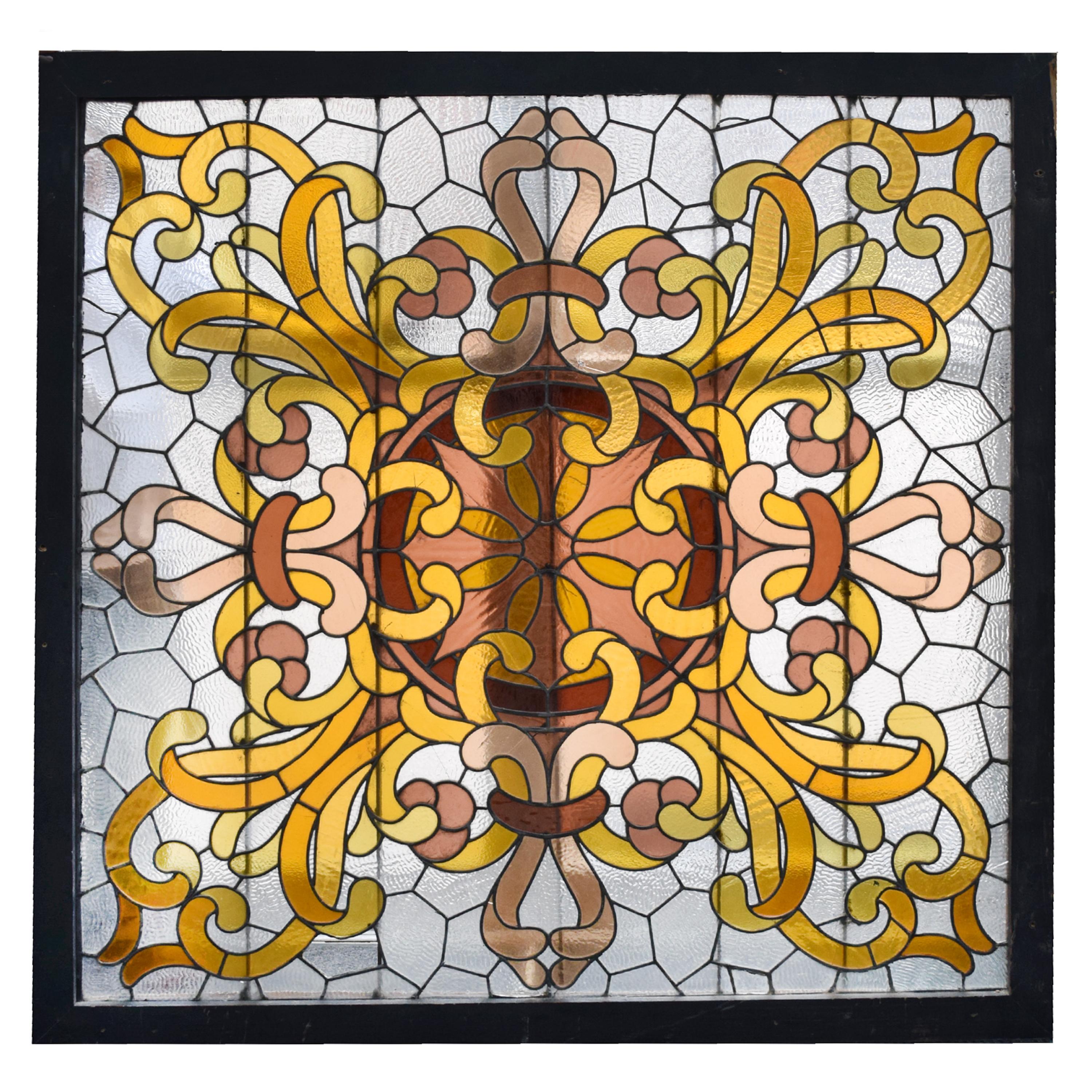A Leaded Glass Window, Manner of Sullivan, United States, 20th Century, — United States, 20th Century