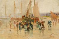 Figures on the Beach, Low Tide