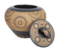 Lidded Pottery Vase