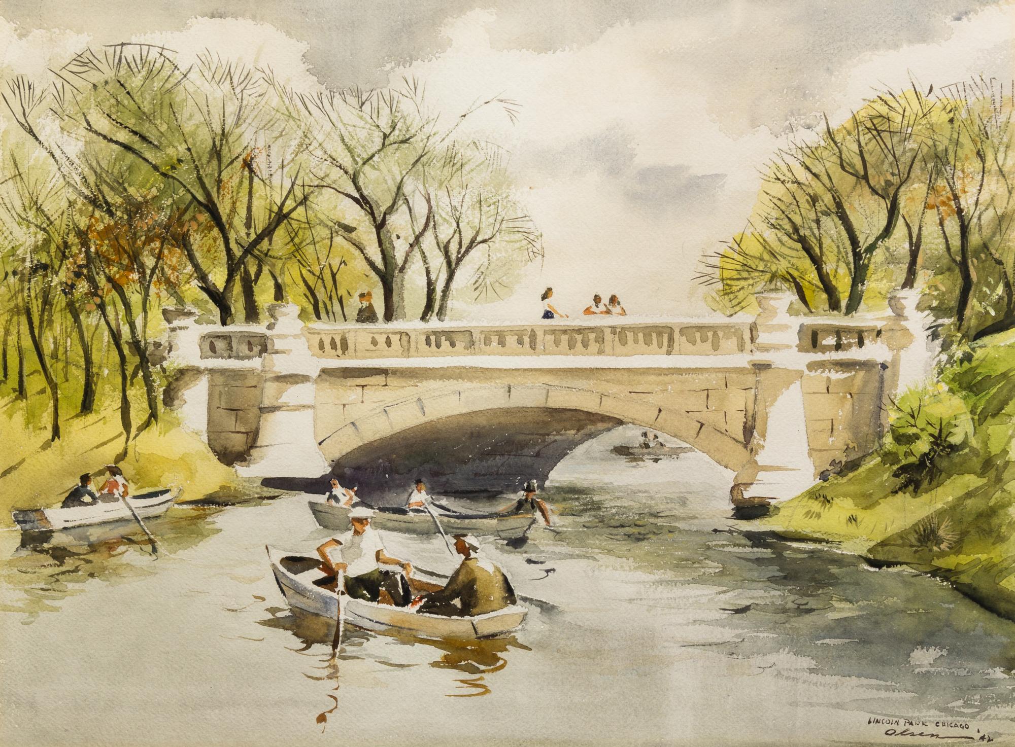 Herbert Vincent Olsen, (American, 1905–1973), Lincoln Park