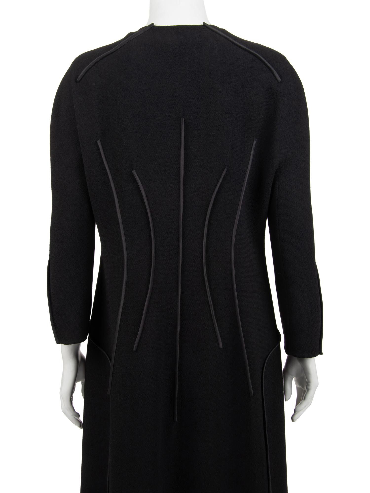 Ralph Rucci Wool Coat with Taffeta Accents, Fall 2006