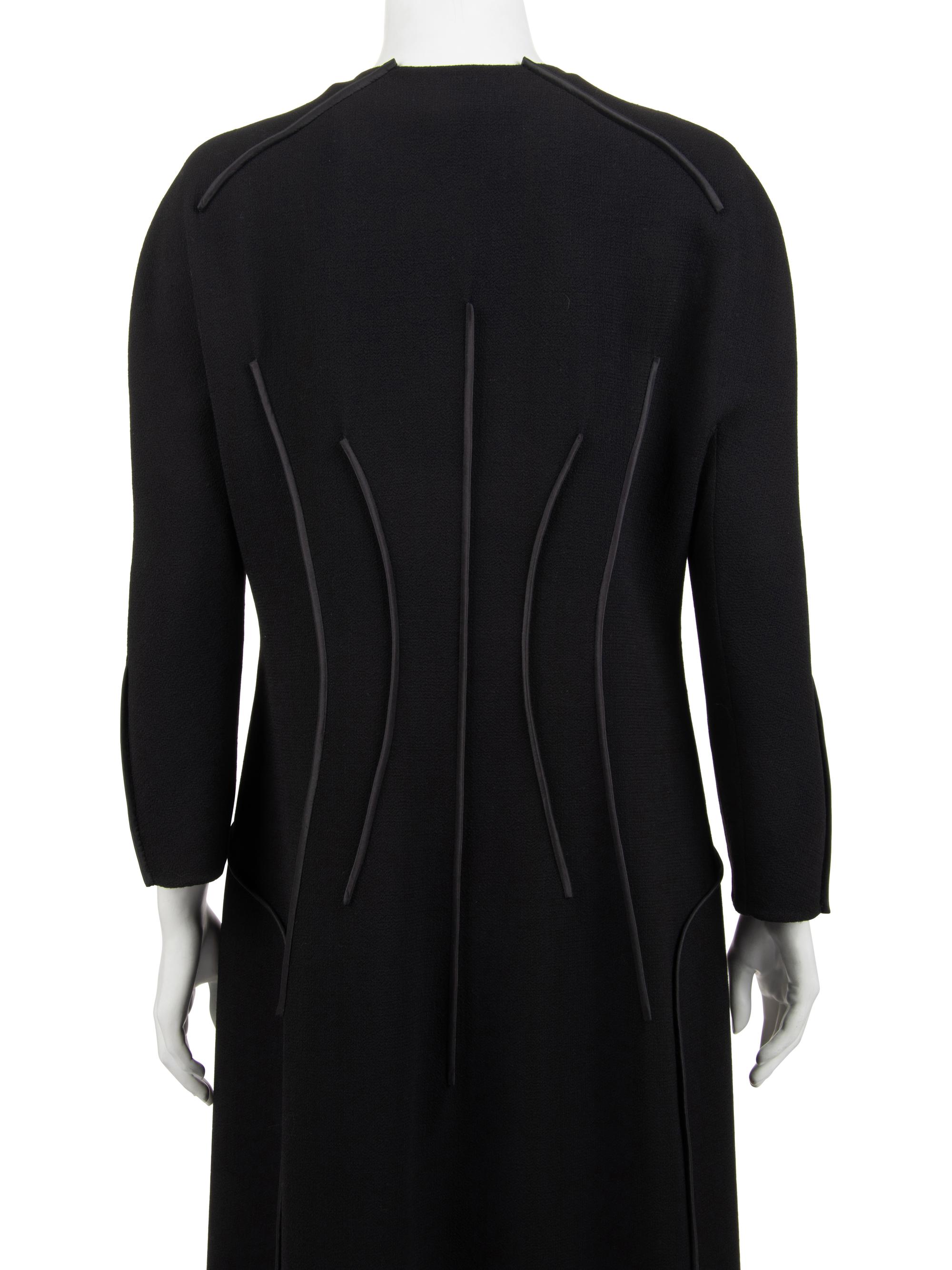 Ralph Rucci Wool Coat with Taffeta Accents, Fall 2006