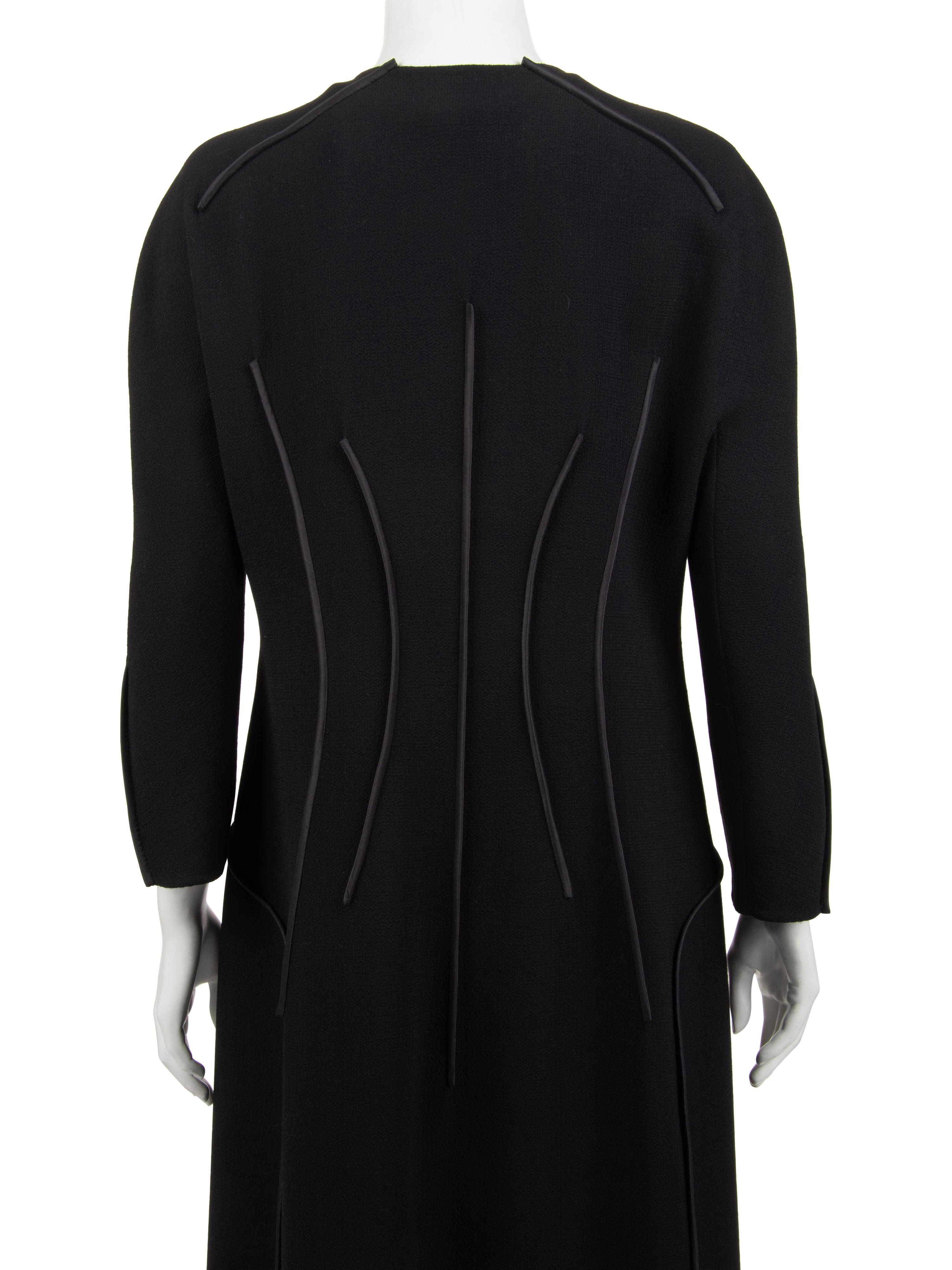 Ralph Rucci Wool Coat with Taffeta Accents, Fall 2006